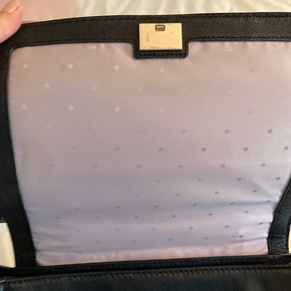Kate Spade black leather handbag - Picture 3 of 4